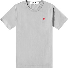 Comme Des Garçons Play: Серая футболка 
