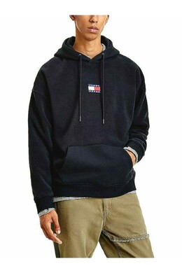 Tommy Hilfiger: Чёрная толстовка 