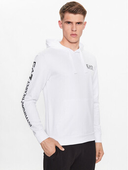 EA7 Emporio Armani: Белая толстовка 