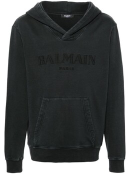 Balmain: Серая толстовка 