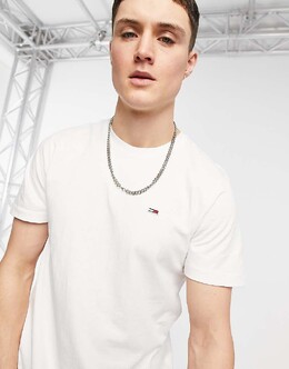 Tommy Hilfiger: Белая футболка  Tommy Jeans