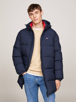 Tommy Jeans: Тёмная куртка  Essential