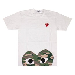 Comme Des Garçons Play: Белая футболка  Heart