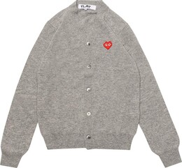 Comme Des Garçons Play: Серый кардиган 