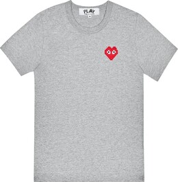 Comme Des Garçons Play: Серая футболка  Heart