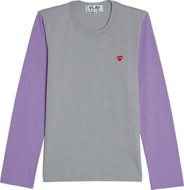 Comme Des Garçons Play: Двухцветная футболка 