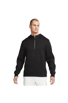 Nike: Чёрная толстовка  Dri FIT
