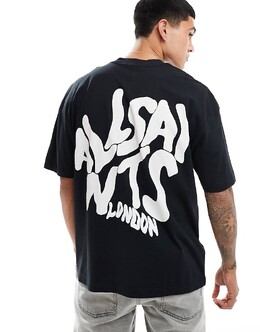 Allsaints: Чёрная футболка  All Saints