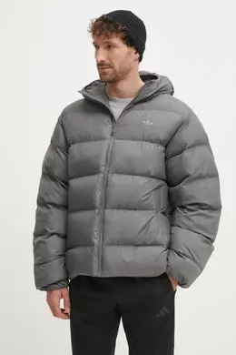 Adidas Originals: Серый пуховик 