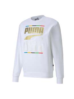 PUMA: Белый свитер  Rebel