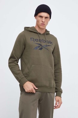 Reebok: Зелёная толстовка 