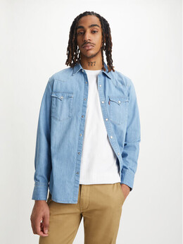 Levi's: Синяя рубашка  Barstow
