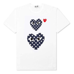 Comme Des Garçons Play: Белая футболка 