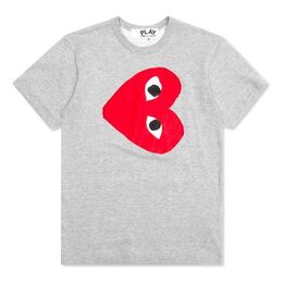 Comme Des Garçons Play: Серая футболка  Heart