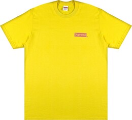 Supreme: Жёлтая футболка  No More Shit