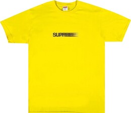 Supreme: Жёлтая футболка  Motion Logo