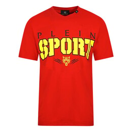 Plein Sport: Красная футболка 