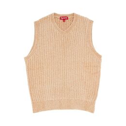 Supreme: Бежевый свитер 