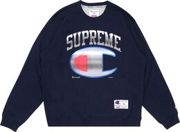 Supreme: Синяя толстовка  Champion