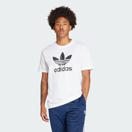 Adidas: Белая футболка  Adicolor