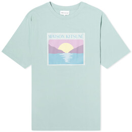 Maison Kitsuné: Светлая футболка 