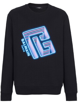 Balmain: Чёрная толстовка 