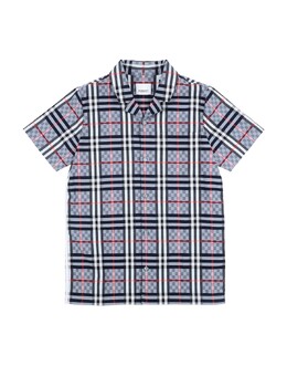 Burberry: Серая рубашка 