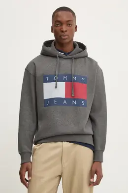 Tommy Jeans: Серая толстовка 