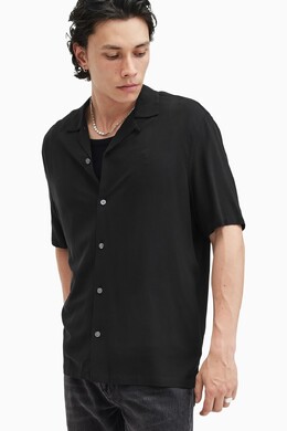 Allsaints: Рубашка  All Saints с коротким рукавом