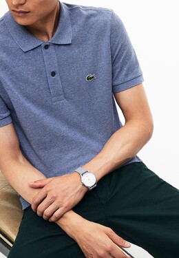 Lacoste: Серая рубашка 