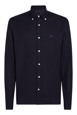 Tommy Hilfiger: Однотонная рубашка  Flex