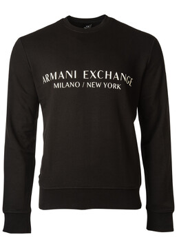 Armani Exchange: Чёрная толстовка 