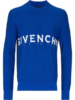 Givenchy: Синий свитер 