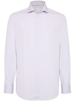 Brunello Cucinelli: Фиолетовая рубашка 