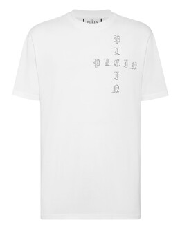 Philipp Plein: Белая футболка  Gothic Plein
