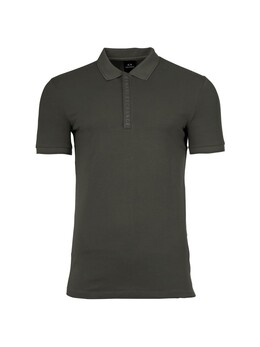 Armani Exchange: Чёрное поло 
