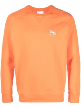 Maison Kitsuné: Оранжевая толстовка 