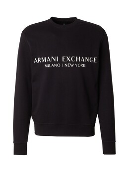 Armani Exchange: Чёрная толстовка 