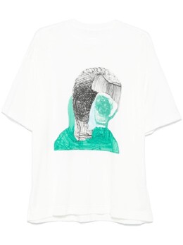 Homme Plissé Issey Miyake: Футболка с принтом 