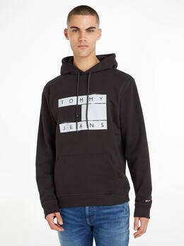 Tommy Hilfiger: Чёрная толстовка 
