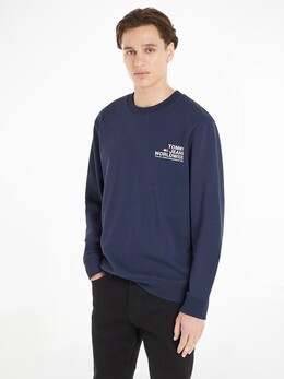 Tommy Hilfiger: Тёмная толстовка 