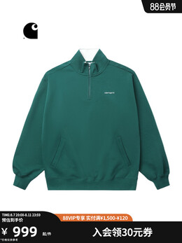 Carhartt WIP: Зелёная толстовка 