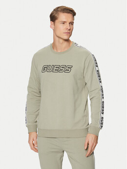 GUESS: Зелёная толстовка 