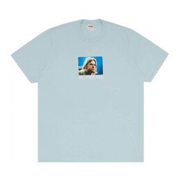 Supreme: Голубая футболка 