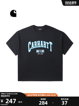 Carhartt WIP: Зелёная футболка 