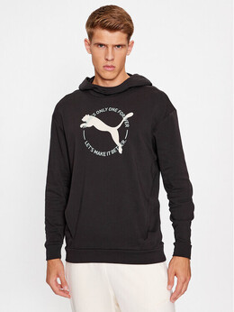 PUMA: Чёрная толстовка 