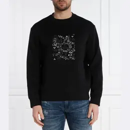 Emporio Armani: Чёрная толстовка 