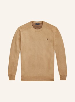 Polo Ralph Lauren: Коричневый свитер 