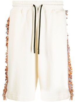 Marcelo Burlon County Of Milan: Шорты бахромой 