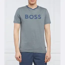 BOSS: Синяя футболка 
